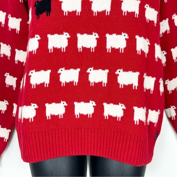 Warm & Wonderful x Rowing Blazers Princess Diana Black Sheep Wool Sweater Size S - Picture 11 of 16